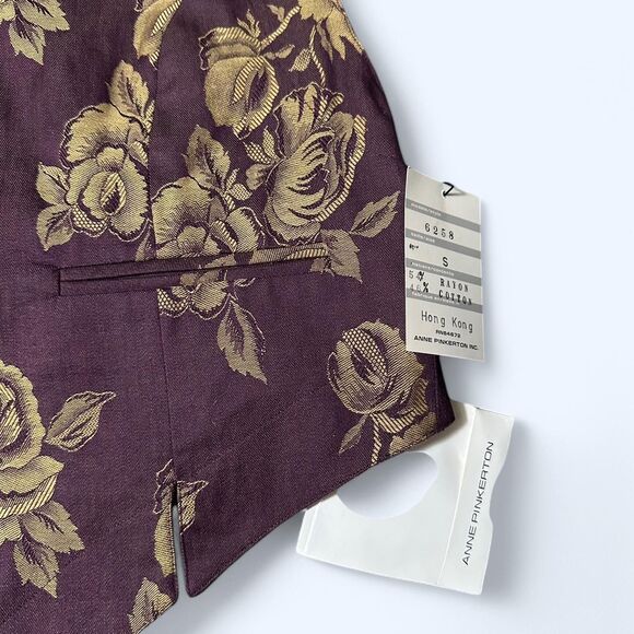 Vintage Anne Pinkerton Floral Tapestry Vest - Size S - NWT - Picture 2 of 5